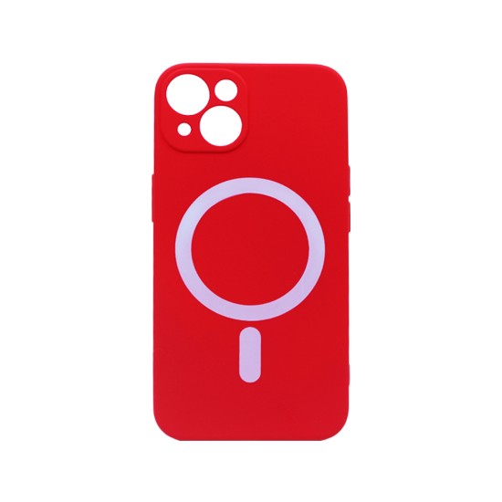 New Science Silicone Megnatic Case for iPhone 13 Red